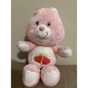Vintage Love-A-Lot Plush Care Bear Pink 13” Clean Great Condition